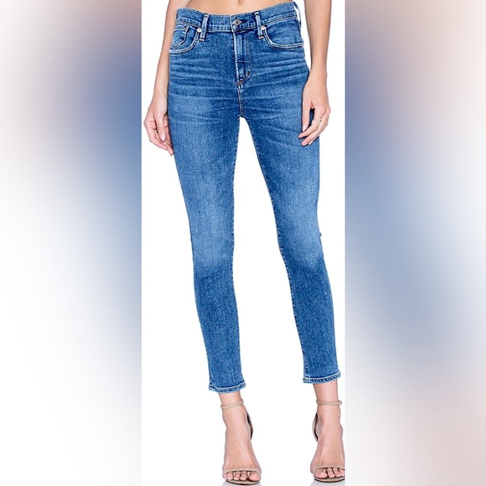 Agolde Jeans Cotton high waisted skinny legs style A018-826 light blue size 27